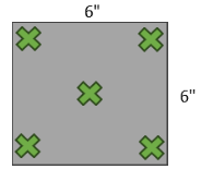 Measurement depiction for density and firmness square